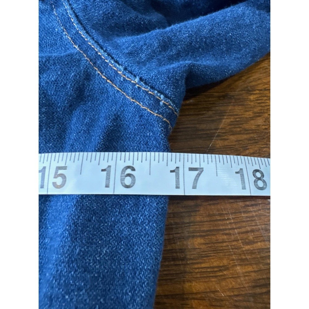 Vintage Saddle King Western Jacket Kids Large Blue Denim Button Front USA Made‎ - Picture 6 of 8